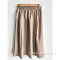 Casual beige damesrok voor de lente